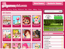 Tablet Screenshot of girlgamespink.com